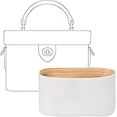 FANJI Project Purse Organizer Insert for COACH Kay 20 Handbag,Custom Fit Inside Premium Vanile Lightweight WaterResistant Tote Bag Insert Accessories