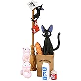 Ensky - Kiki's Delivery Service - Jiji Nosechara Assortment Stacking Figure, Studio Ghibli via Bandai Official Merchandise