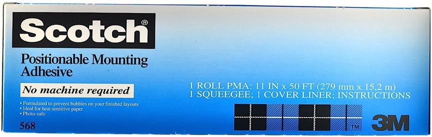 Scotch Positionable Mounting Adhesive 568 1 pcs SKU# 1840735MA
