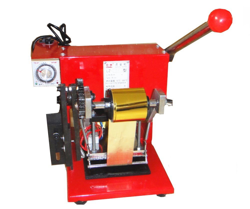KUNHEWUHUA 4.5"X4.5" Hot Foil Stamping Machine Manual Tipper Stamper Bronzing Machine PVC ID Credit 