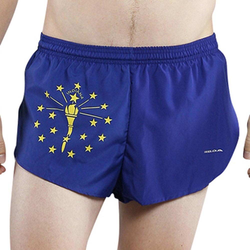 B.O.A Boa Mens 1" Elite Split Printed Running Short (1000CP