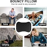Flintronic Camping Pillows Inflatable Travel Pillow Neck Support Black view 7