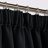 Aspire Homeware Blackout Curtains 46x54 Pencil Pleat Pair Thermal Insulated view 2
