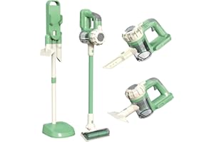 Qizfun 3-in-1 Kids Vacuum That Really Works, Toddler Toy Vacuum Cleaning Set for Children Aged 3+, Includes Working Suction for Realistic Play