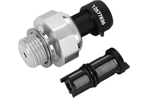 CENJOWS 12677836 Oil Pressure Sensor Filter D1846A, Switch/Sending Unit for 2003-2008 Chevy Silverado 1500 2500 3500 Tahoe Suburban Avalanche Trailblazer Impala & GMC Sierra Cadillac Escalade CTS Yukon