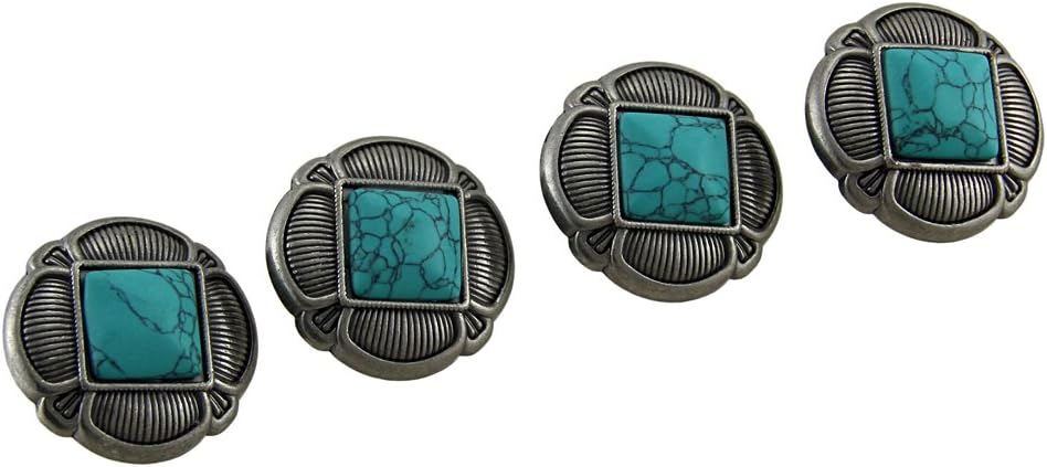 Amazon Com Metal Drawer Pulls Set Of 4 Faux Turquoise And Antique