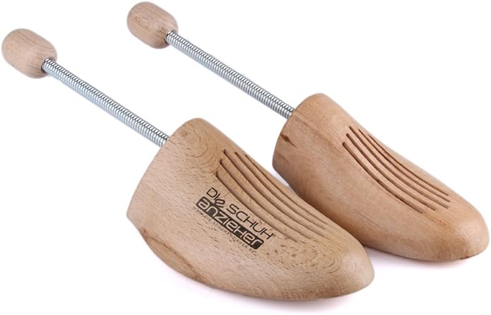 Die Schuhanzieher Hormas de madera con muelle espiral – Hecho en Alemania – Madera de haya de silvicultura sostenible – z753 