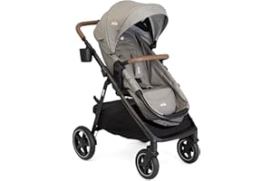 Joie Ginger LX 4-in-1 One-Hand Pramette Stroller - Convertible Pramette & Stroller, Newborn to Toddler (Dove)