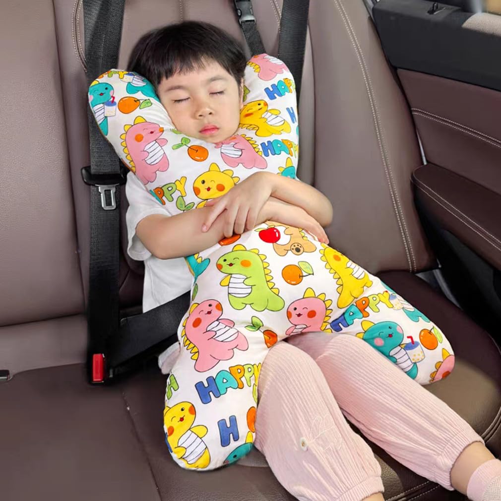 Photo 1 of Car Travel Pillow for Kids Adults X-Shaped Car Sleeping Head Support Soft Neck Pillow Head and Body Support Travel Pillow Cushion for Car Seat Pillow Car Aircraft Travel Pillow Headrest for Road Trips