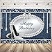 Mocsicka Denim and Diamond Backdrop 7x5ft Vinyl Happy Birthday High Heel Theme Party Photo Booth Backdrops Diamond Decoration Birthday Party Banner Photography Background