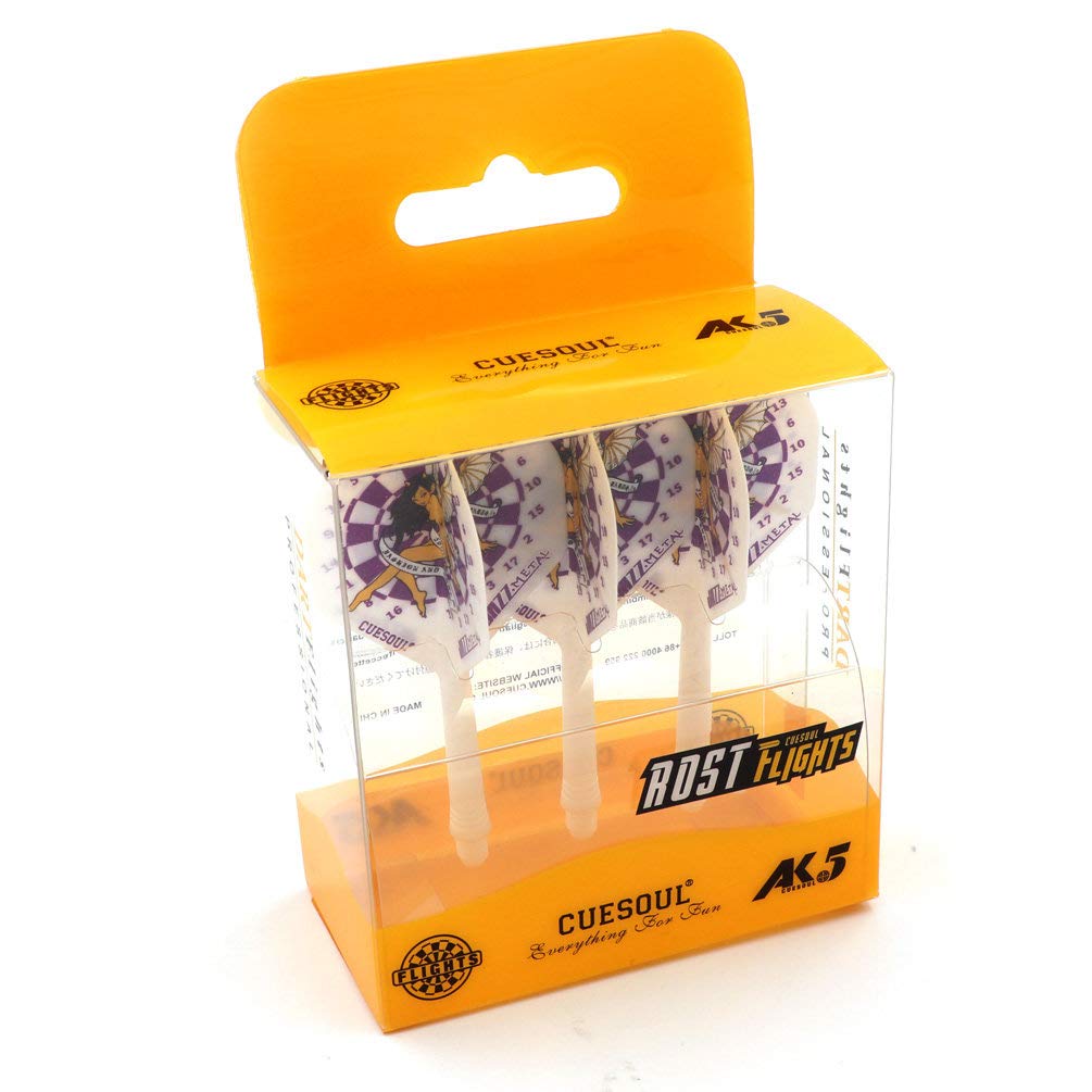 CUESOUL Integrated Dart Shaft and Flights Standard Shape,Set of 3 pcs Unique Designed Pattern