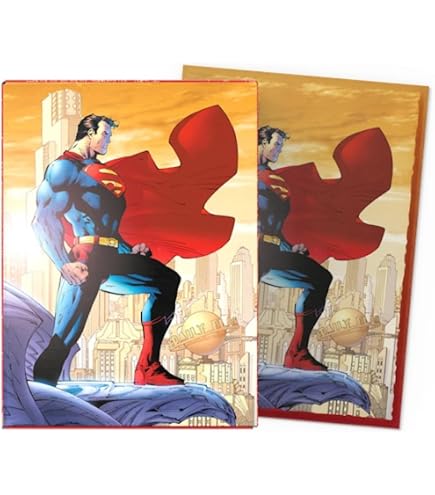 Dragon Shield Classic Brushed Art Sleeves – Superman Edition, 100 Stück, Für MTG & Pokemon
