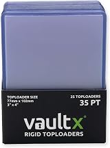 Vault X 35pt Toploaders 25 Pack Trading Card Holders Hard Sleeves Clear view 2