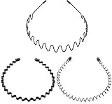 Kavya Hair Band Unisex Wavy Metal Non-Slip Headband for Gym view 1