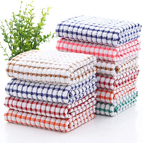 YNERHAI Kitchen Dish Towels, 24pcs 100 Cottton Kitchen Towels, Dish