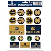 NCAA University of Notre Dame Fighting Irish 5'' x 7'' inch Sticker Sheet