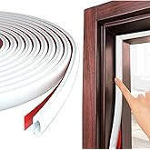 26 Feet Door Weather Stripping Door Seal Strip,Self-Adhesive Rubber Door Noise Blocker Sealing Strip for Window and Door Soun