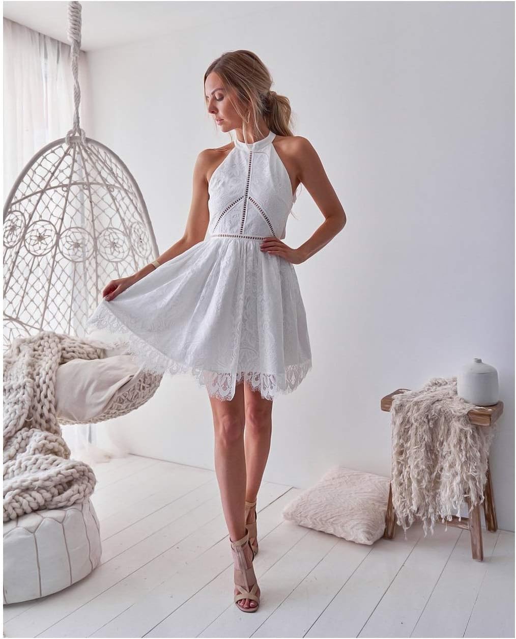 open back casual dress