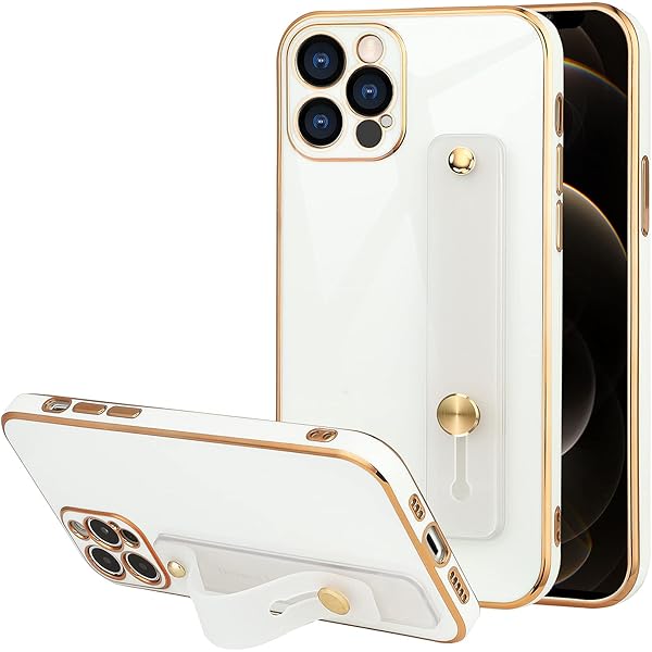 Amazon Com Teaught Compatible With Iphone 11 Pro Max Case 6 5 Inch Soft Tpu Black Plating With Adjustable Wristband Kickstand Anti Scratch Shockproof Camera Protective Slim Thin Phone Cover For Women Girls Cell
