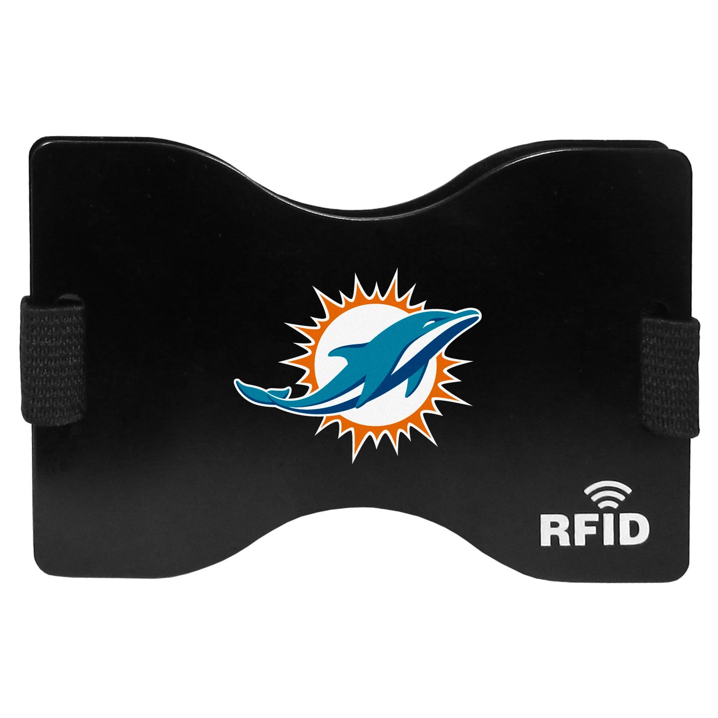 Siskiyou NFL Miami Dolphins Unisex SportsRFID Wallet, Black, One Size