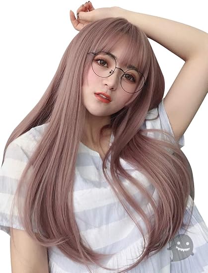 Amazon Aosntekウィッグ ロング ストレート グラデーション 姫髪 ロリータ フルウィッグ ファッション 医療用 耐熱 フルウィッグ 通販