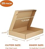 RLAVBL 25 Cardboard Boxes Brown Shipping Box 330x254x51 mm 13x10x2 in view 3