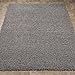 Indoor Solid Design Jute Back 8x10 Soft Shag Area Rug for Bedroom, Living Room, Dining Room, Office, 7'10