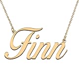 HUAN XUN Customized Custom Simple Any Name Necklace