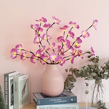 Amazon Com Gongting Table Lamp Phalaenopsis Flower Tree Lamp 30