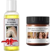 Yellow Peeling Oil for Dark Skin Strong Peel Oil Extra Strength Exfoliating Chemical Exfoliant Exfoliate Body Hand Foot Dark Knuckle Remover Dark Underarm Cream Body Cream Lotion Dark Toe Knuckles