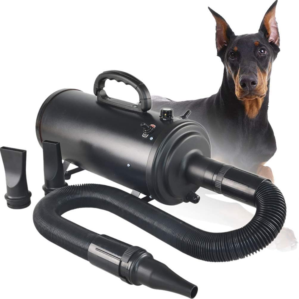 CJVJKN 3600W High Power Stepless Adjustable Speed Dryer for Dogs High Velocity Professional Dog Pet Grooming Hair Force Dryer