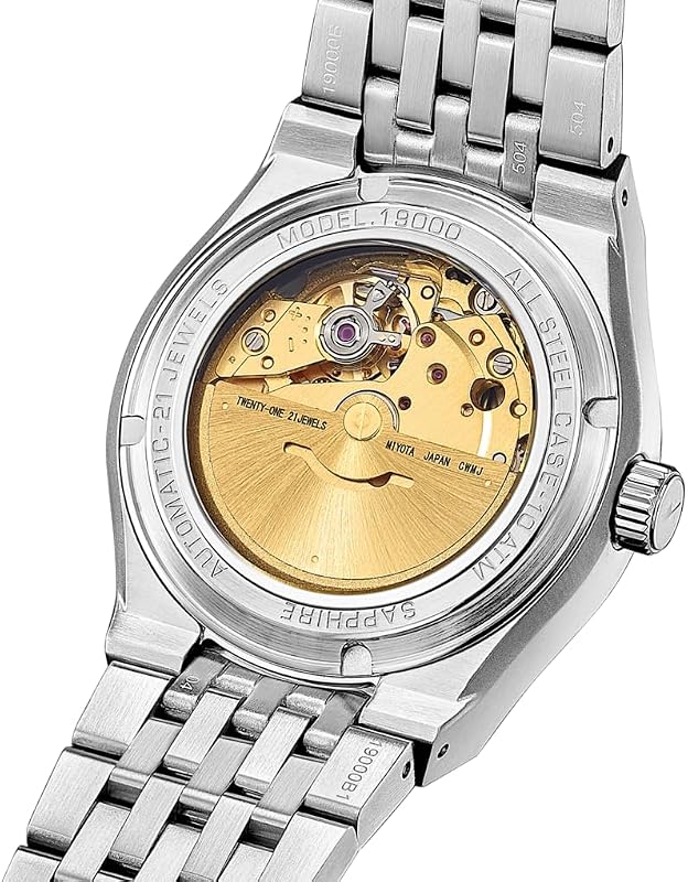 Orologio Automatico Uomo in Acciaio Inossidabile 316l Argentato
