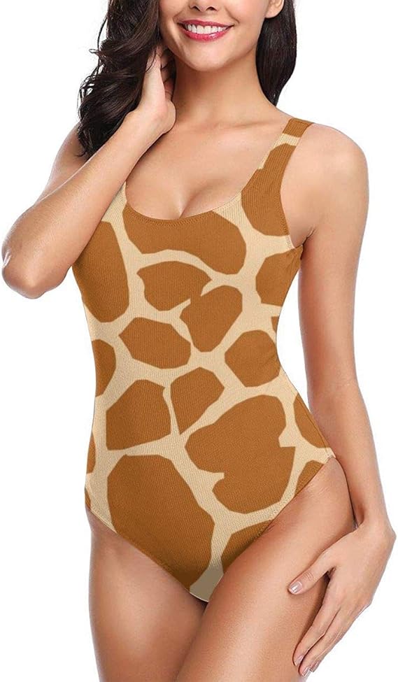 Amazon Co Jp キリンの皮 レディースのワンピース水着は快適で速乾性があり クラシックなスポーツのワンピース水着で セクシーで魅力的です 服 ファッション小物