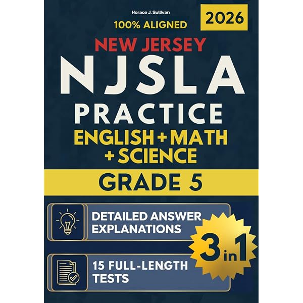 NJSLA Grade 5 Science Test Prep Guide: Science Review and Full