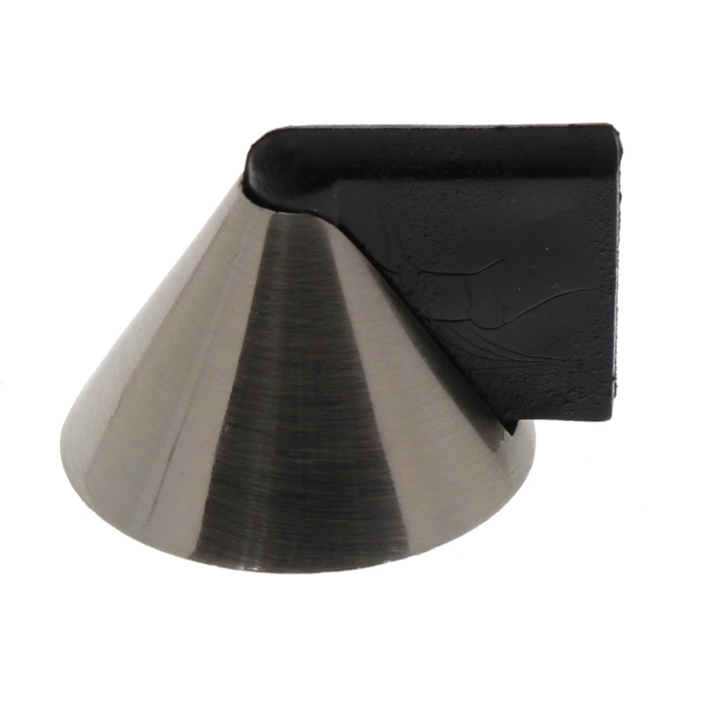 BURG-WÄCHTER Designer Door Stopper, Height: 26 mm, Diameter: 40 mm, Incl. Mounting Material, TBM 2440 Ni SB, Stainless Steel Finish, 15851 7