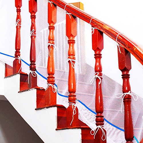 BabaMate Banister Guard 6.5ft x 2.6ft Kid Shield INDOOR Safety Rail