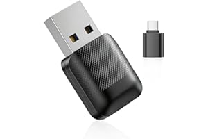 DUAIU Wireless CarPlay Adapter for iPhone & Android Auto – Mini Plug & Play Car Play No Delay, Dual-Band 2.4G/5G, Auto Reconn