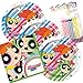 Powerpuff Girls Theme Plates and Napkins Serves 16 With Birthday Candles