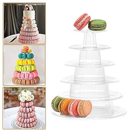 Amazon Com Fashionclubs 6 Tier Round Cake Stand Macaron Tower