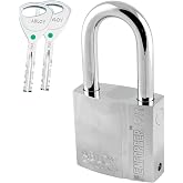 ENFORCER ABLOY 341-50 Padlock, Standard 3/8" Shackle, 2" Clearance | STANDARD SIZE: 3/8" (10mm) shackle fits trailer latches. 2" (50mm) clearance. Disc detainer. For Trucking, Rail, Containers.