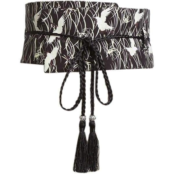 Japanese Yukata Kimono OBI with Tassel Belt Harajuku  display picture 1