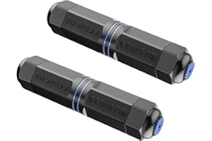 VCE IP68 Waterproof RJ45 Coupler Shielded Cat6 Outdoor Ethernet Connector Female to Female, Network LAN Connector for Outdoor