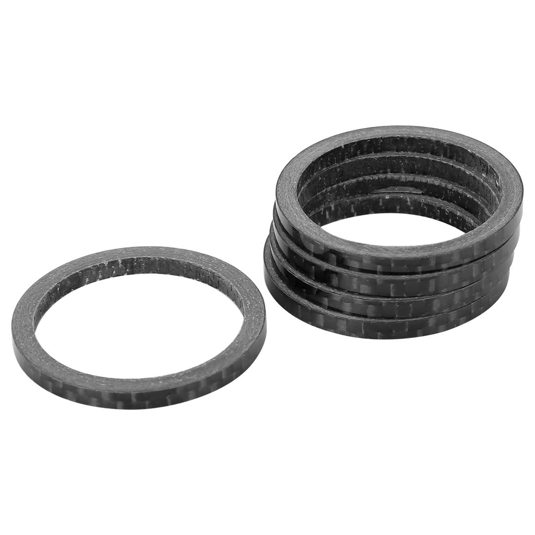 X AUTOHAUX 5pcs Headset Spacer Fit 1 1/8 Inch Stem for Bike Cycling 3mm