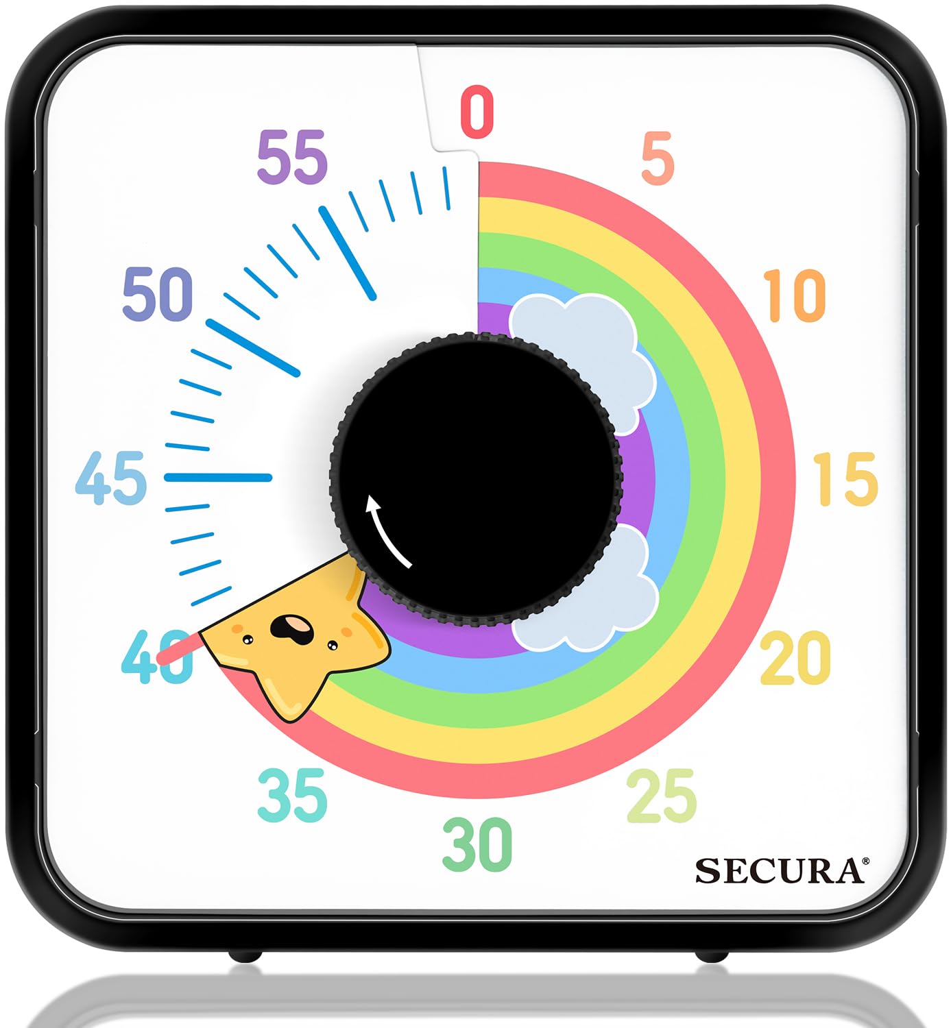 Mua Secura 60-Minute Visual Timer, 7.5 Inch Magnetic Rainbow Countdown ...