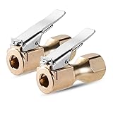 CZC AUTO Heavy Duty Brass Air Chuck, Open Flow