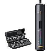 Fanttik S2 Pro Electric Screwdriver, Cordless Screwdriver Set, 7 Torque Settings, 0.5 to 6N.m, 20 Magnetic Bits, 1/4''Hex Shank, with 90° Angle Adapter, for Furniture, Household Repairs