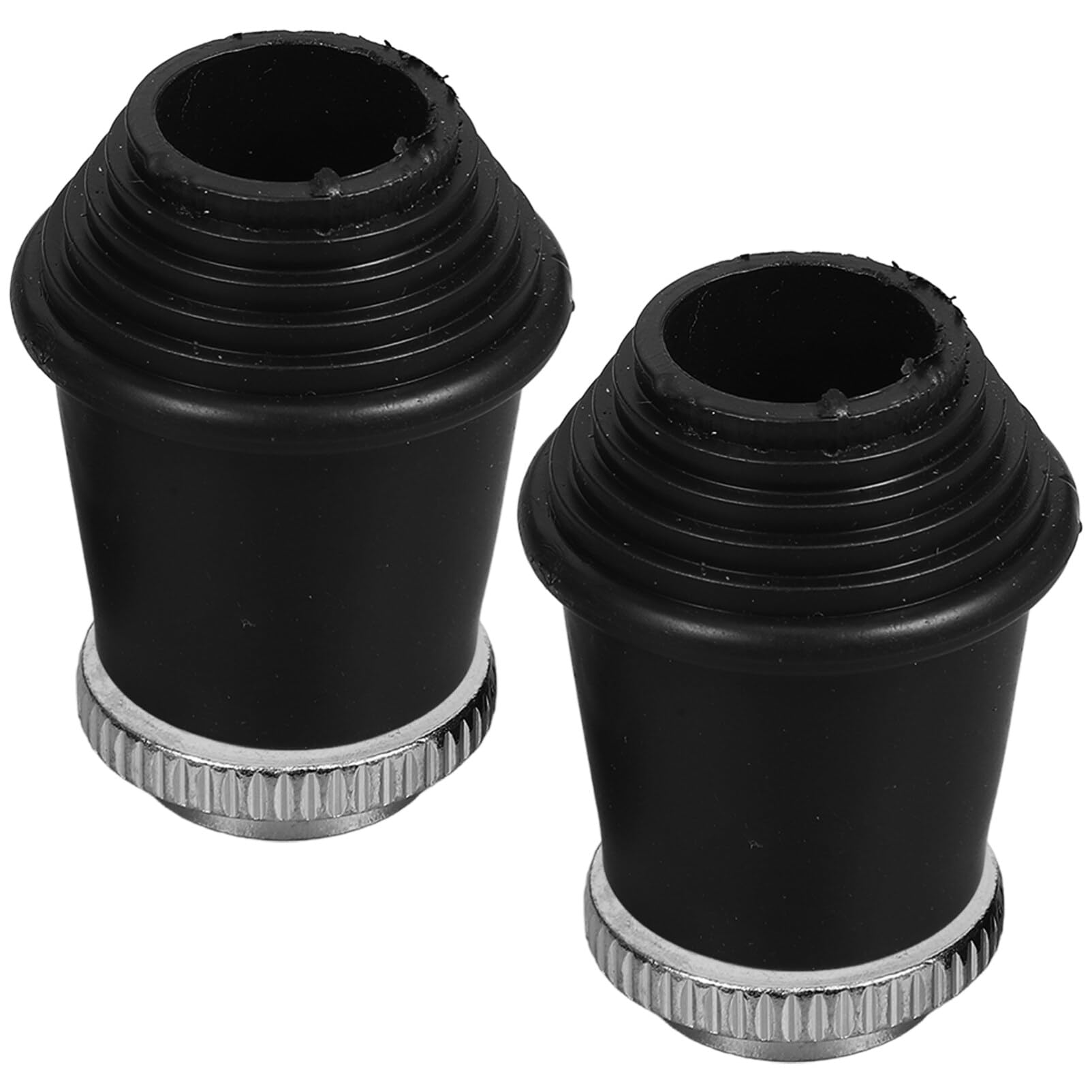 UPKOCH Rubber Foot Pads for Drum Kit Legs 3.2X2.8X2.8Cm Threaded Bass Drum Feet Non-Slip Rubber Pads for Stand Stability 2 Pieces