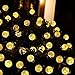 Crystal Ball Lights, Mulcolor 33ft/10m 100 LED Fairy Bubble Crystal Ball Lights Decorative Outdoor Globe String Lights for Christmas Trees, Garden, Patio, Wedding, Party and Holiday,Warm White