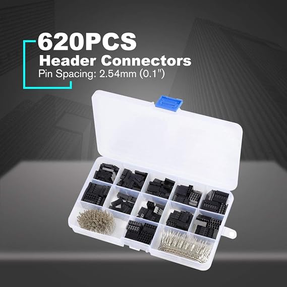 Swiftswan 620pcs Dupont Cable Jumper Encabezado Conector Surtido ...