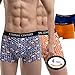 ETERNAL CENTURY Men's Underwear Cotton Stretch Low-Rise Boxer Briefs (4-Pack) Diamond L